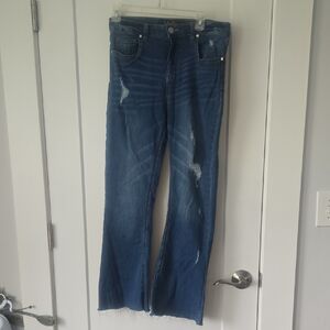 Indigo Rein Classic Blue Straight Leg Jeans